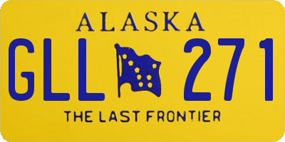 AK license plate GLL271
