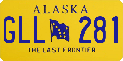 AK license plate GLL281