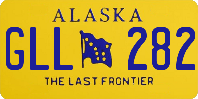 AK license plate GLL282