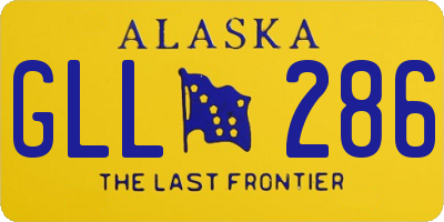 AK license plate GLL286