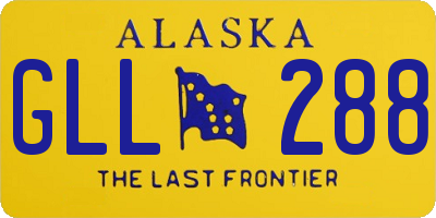 AK license plate GLL288