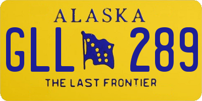 AK license plate GLL289