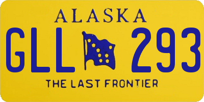 AK license plate GLL293