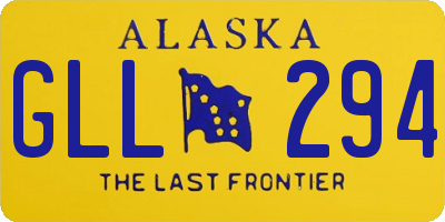 AK license plate GLL294