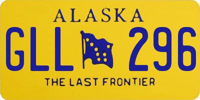 AK license plate GLL296