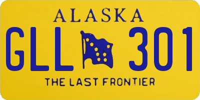 AK license plate GLL301