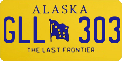 AK license plate GLL303