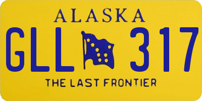 AK license plate GLL317