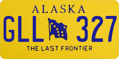 AK license plate GLL327