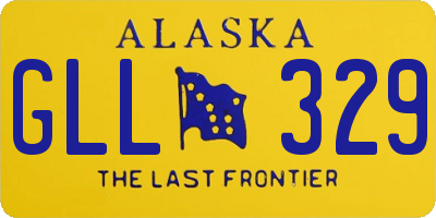 AK license plate GLL329