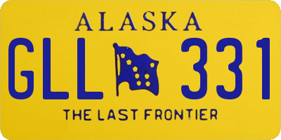 AK license plate GLL331