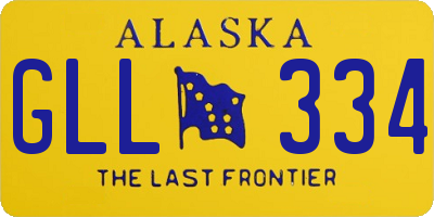 AK license plate GLL334