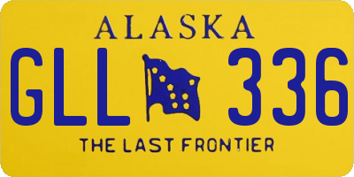 AK license plate GLL336