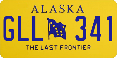 AK license plate GLL341