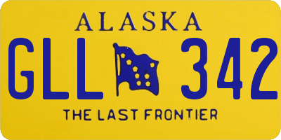 AK license plate GLL342