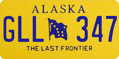 AK license plate GLL347