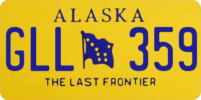 AK license plate GLL359