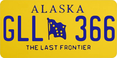 AK license plate GLL366