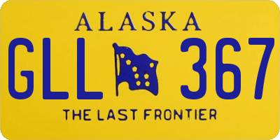 AK license plate GLL367