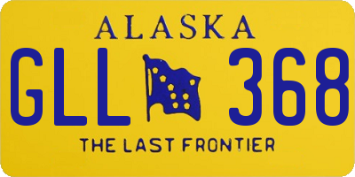 AK license plate GLL368