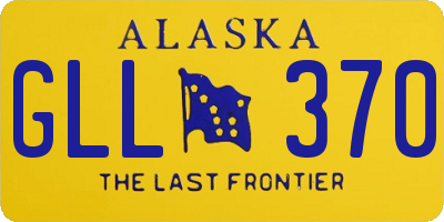 AK license plate GLL370