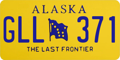 AK license plate GLL371