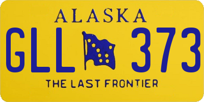 AK license plate GLL373