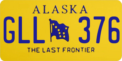 AK license plate GLL376