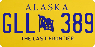 AK license plate GLL389