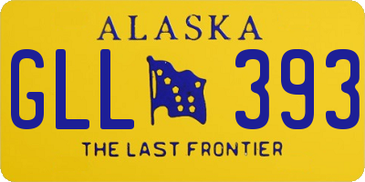 AK license plate GLL393
