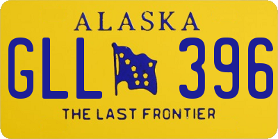 AK license plate GLL396