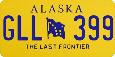 AK license plate GLL399