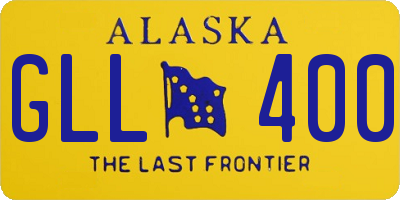 AK license plate GLL400