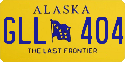 AK license plate GLL404