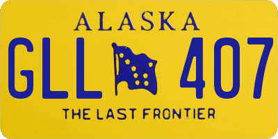 AK license plate GLL407