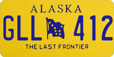 AK license plate GLL412