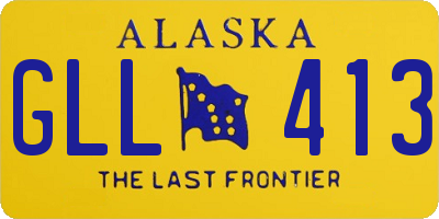 AK license plate GLL413