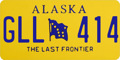 AK license plate GLL414