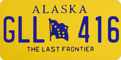 AK license plate GLL416