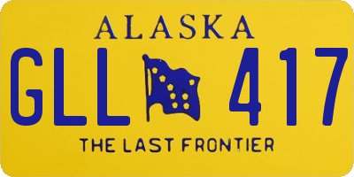 AK license plate GLL417