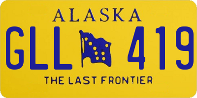 AK license plate GLL419