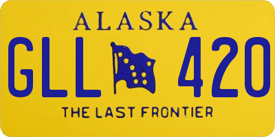 AK license plate GLL420