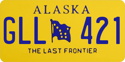 AK license plate GLL421