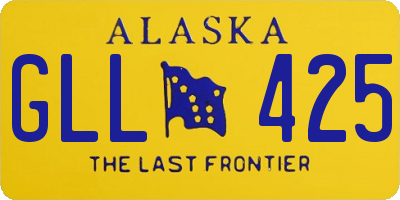 AK license plate GLL425