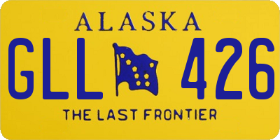 AK license plate GLL426