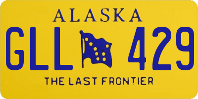 AK license plate GLL429