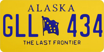 AK license plate GLL434