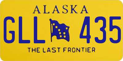 AK license plate GLL435