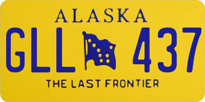 AK license plate GLL437