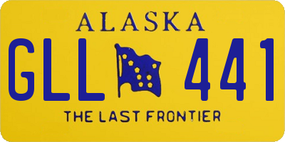 AK license plate GLL441